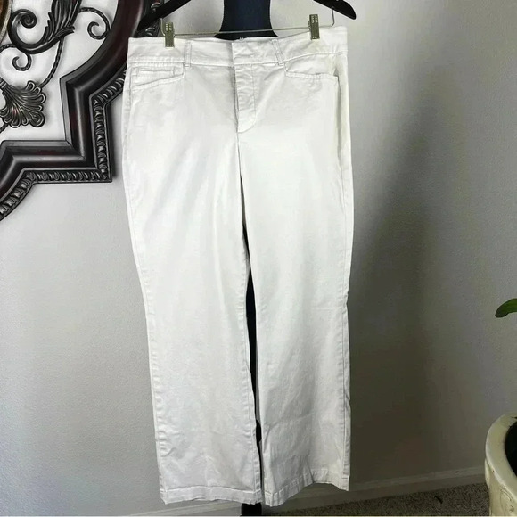 JM COLLECTION WOMEN'S CLASSIC Khaki PANTS SIZE 14S NO Gap WAIST BAND - Picture 1 of 10